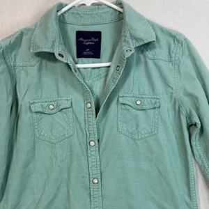 American Eagle Outfitters Mint Green Shirt thumbnail 3