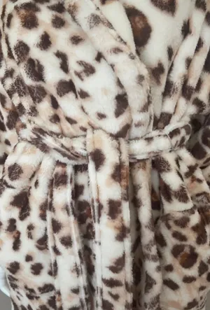 Aerie Animal Print Cozy Plush Robe, Medium thumbnail 13