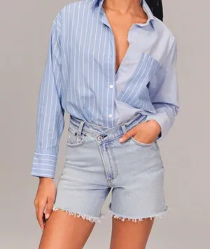 Abercrombie The Dad High Rise Jean Shorts thumbnail 2