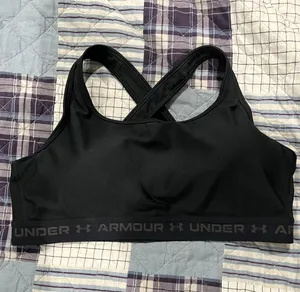 Under Armour Black Racerback Sports Bra, Sz 3X thumbnail 1
