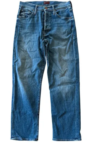 MOTHER high rise tomcat straight leg jeans in wild game Size: 27 thumbnail 1