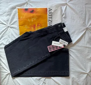 Aritzia Denim Forum The Farrah Hi-Rise Wide Jean Black Eyeliner thumbnail 2