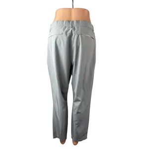 Fabletics Women's Gray High Waisted Straight Leg Casual Trousers Pants Size M thumbnail 4