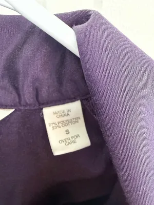 Vintage Victoria’s Secret Purple Herringbone Pajama Top Size S Y2K thumbnail 4