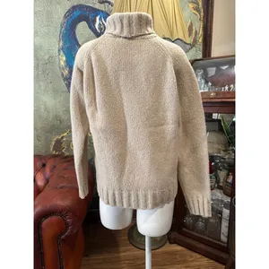J.CREW Beige Merino Wool Turtleneck Sweater S thumbnail 4