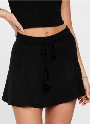 Fabletics Breezy Knit Flouncy Skort Yitty Collection Iconic Black XS NWT thumbnail 1
