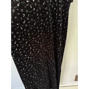NWT Lulus Expert Charm Black Ditsy Floral Velvet Puff Sleeve Maxi Dress Size XS thumbnail 7