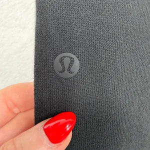 Lululemon 14 Scuba Relaxed High Rise Jogger Black Light Cotton Terry W5CV9S thumbnail 8