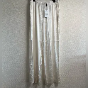 Solid & Striped NWT Women’s Monaco Satin Pant Brule Pants Size Medium‎ thumbnail 2