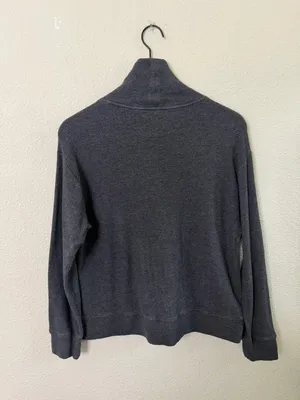Faherty Surf Waffle Pullover -‎ Ash Heather Womens Size S thumbnail 6