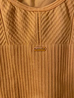 PINK by Victoria’s Secret Ribbed Orange Sports Bra thumbnail 3