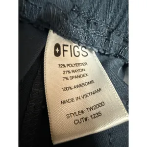 Figs Women's Blue Drawstring Cargo Straight Nurse Medical Scrub Pants Size XS thumbnail 4