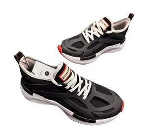 Hunter Tulip Sneakers Women 8.5 Black Water Resistant BNWT Box Flaw thumbnail 1