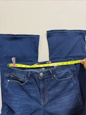 Seven7 Deep Blue Flare Wide-Leg Jeans thumbnail 7