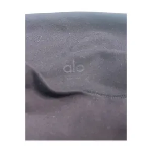 Alo Biker Shorts Womens Small Black Yoga Stretch Logo Athleisure Athletic Gym thumbnail 4