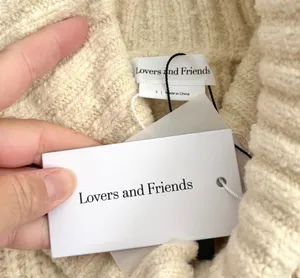 NWT Lovers and Friends Braewyn long sleeve sweater dress in cream thumbnail 5