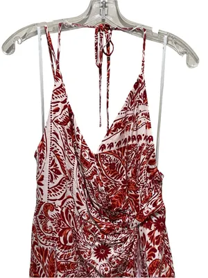 Forever 21 Contemporary Paisley Maxi Dress Blush Rust Women’s Size Large NWT thumbnail 4