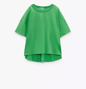 Zara hi-low tee thumbnail 2