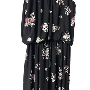 Maurices Black‎ Floral Halter Maxi Dress S Wedding Cruise Vacation Cottagecore thumbnail 10
