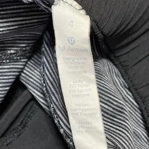 Lululemon Jet Women's Heather Black Mid Rise Slim Tapered Trousers Pants Size 4 thumbnail 4