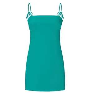 Amanda Uprichard Roxi Mini Sheath Sleeveless Dress in Teal Green Women's S thumbnail 2