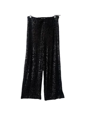 NEW Z SUPPLY skylar sequin pant in black thumbnail 3