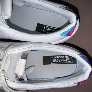 Adidas Sleek Sneakers Leather Cloud White/ Crystal White thumbnail 4