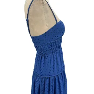 La Maison Talulah Sorrento Midi‎ Dress Azure Blue Polka Dot Size Small thumbnail 8