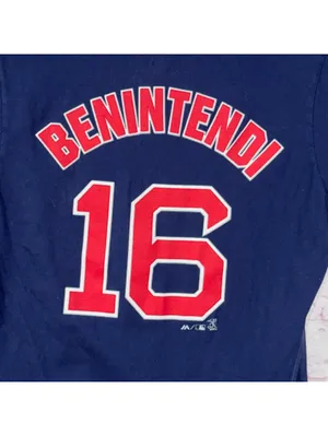 Majestic Boston Red Sox Andrew Benintendi 2018 World Series Champions Tee XL thumbnail 6