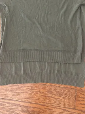 Lululemon Be At East Cashmere Blend Short Sleeve High Low Sweater Size OS thumbnail 4