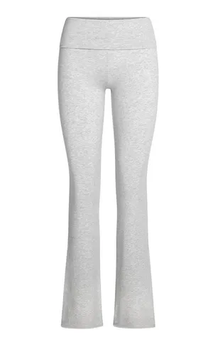 SKIMS Foldover Pants Light Heather Grey Cotton thumbnail 1