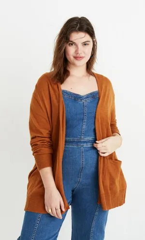 Madewell Summer Ryder Cardigan Size M (runs big) Golden Pecan thumbnail 1