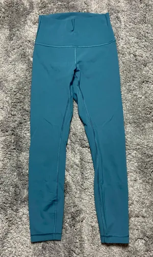 Lululemon NWOT Wunder Under HR Tight 25" *Persian Blue thumbnail 1