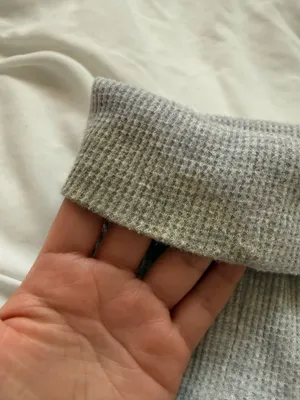 Stained grey turtleneck Gray Size XS thumbnail 3