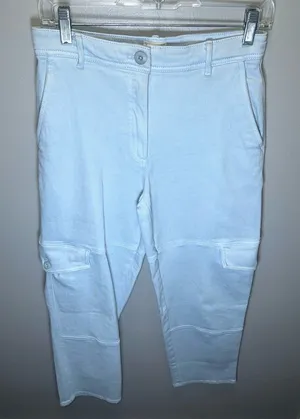 Aritzia Wilfred Free Baby Blue Modern Cargo Straight Leg Pants‎ Size 4 thumbnail 1