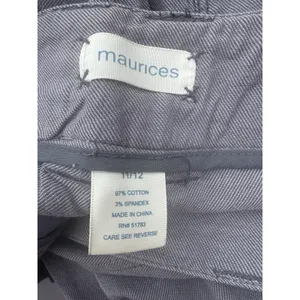 Y2K‎ Maurices Women's Grey Dress Pant Trousers Flare Leg Polished SZ 11/ 12 NWT thumbnail 15