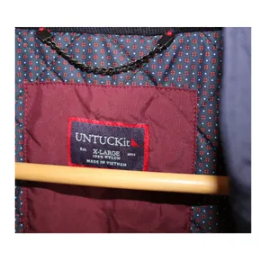NEW UNTUCKit Lightweight Navy Blue Nylon Jacket Coat Women's XL‎ - RODIER thumbnail 3