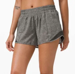 Lululemon Hotty Hot Short II Long 4" Heather Lux Multi Black thumbnail 1