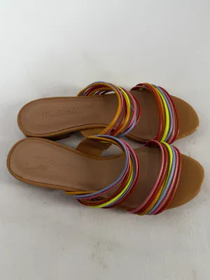 Madewell The Meg Leather‎ Slide Strappy Sandal in Multi Size 6.5 thumbnail 3