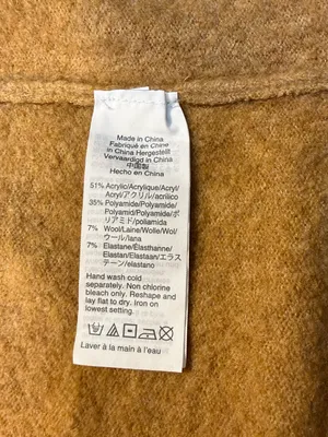 J. Crew Wool Blend Open-Front Mustard-Blend Long Cardigan thumbnail 7