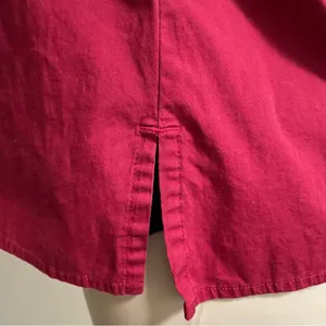 Gap Button Down Women Red Shirt thumbnail 3