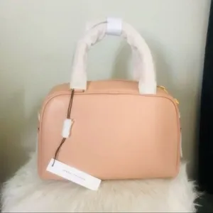 Marc Jacobs Voyager‎ Leather Mini Satchel, Luxury Italian Leather, Pink, NWT thumbnail 13