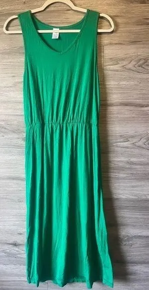 West Loop Green Jersey fabric dress thumbnail 1