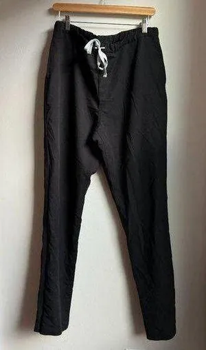 Figs Technical Collection Slim Fit Black Scrub Pants - Size L thumbnail 1