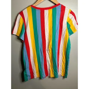 GUESS Striped Multicolor T-Shirt - Size‎ Medium thumbnail 3