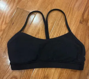 Lululemon size 4 black sports bra thumbnail 1