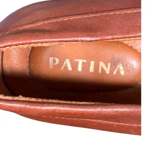 Patina Portland Leather Brown Slip On Loafers Handmade Mexico Womens 9 Classic thumbnail 7