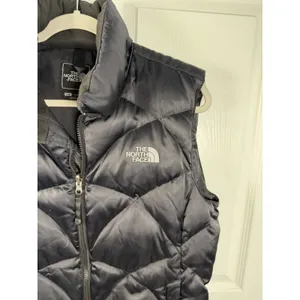 The North Face ALIT 550 Goose Down Winter Puffer Vest Jacket Womens Large Black thumbnail 3