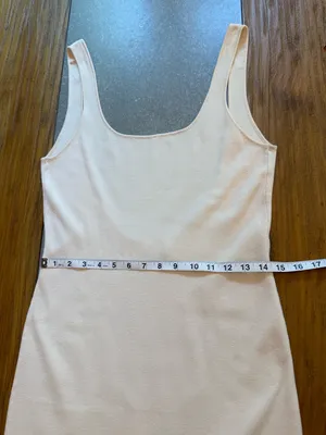 MESHKI Amara Scoop Neck Low Back Knit Maxi Dress Cream Size Medium NWOT thumbnail 12