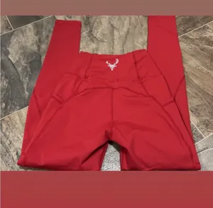 Bucked Up Red Workout Leggings Size XS thumbnail 3